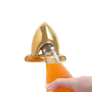 Mountable Shark Bottle Opener, Solid Brass Nautical Wall-Mount Bottle Opener with Shark Jaw Design