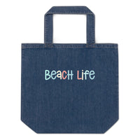 Thumbnail for Beach Life Organic Denim Tote Bag  New England Trading Co Default Title  