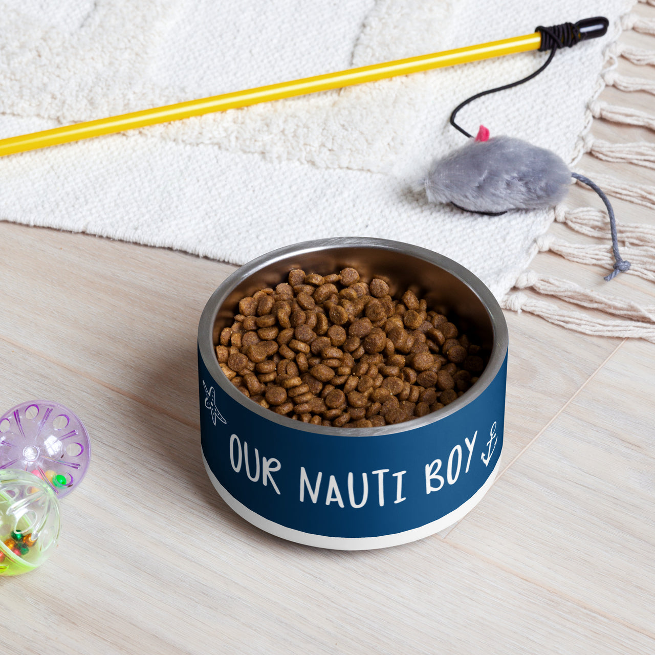 Nauti Boy Coastal Pet Bowl, 2 Sizes  New England Trading Co   