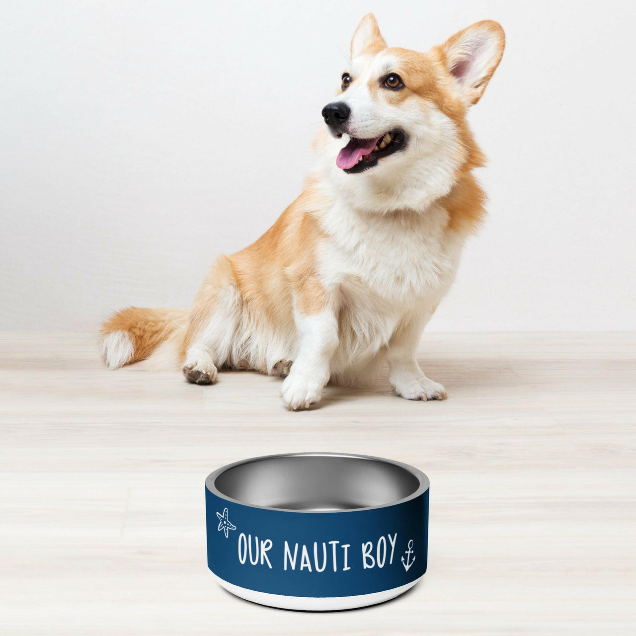 Nauti Boy Coastal Pet Bowl, 2 Sizes  New England Trading Co   