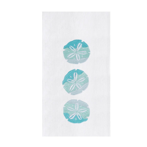 Three Sand Dollar Kitchen Towel For Beach House Decor, Coastal Kitchen Decor, Decorative Kitchen Towels