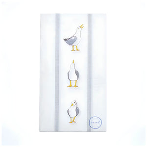 Seagull Paper Guest Napkins Pack of 20, Coastal Paper Hand Towels, Beach House Bath Decor