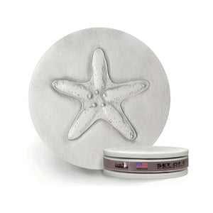 Starfish Clay Drink Coasters Set of 4, Coastal Absorbent Coasters, Beach House Decor
