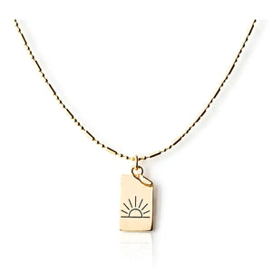 Gold Sun Necklace With Tiny Book Page Charm, Dainty Sun Charm Jewelry And Hope Necklace, Beach Style Necklaces, Coastal Jewelry