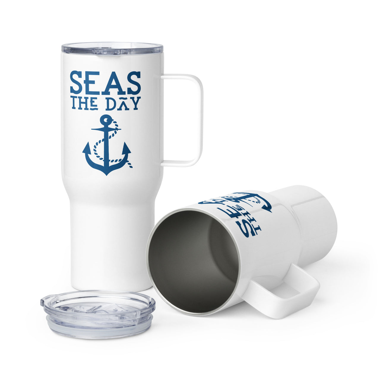 Seas The Day Travel Mug, Nautical Gift  New England Trading Co Default Title  