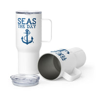 Thumbnail for Seas The Day Travel Mug, Nautical Gift  New England Trading Co Default Title  