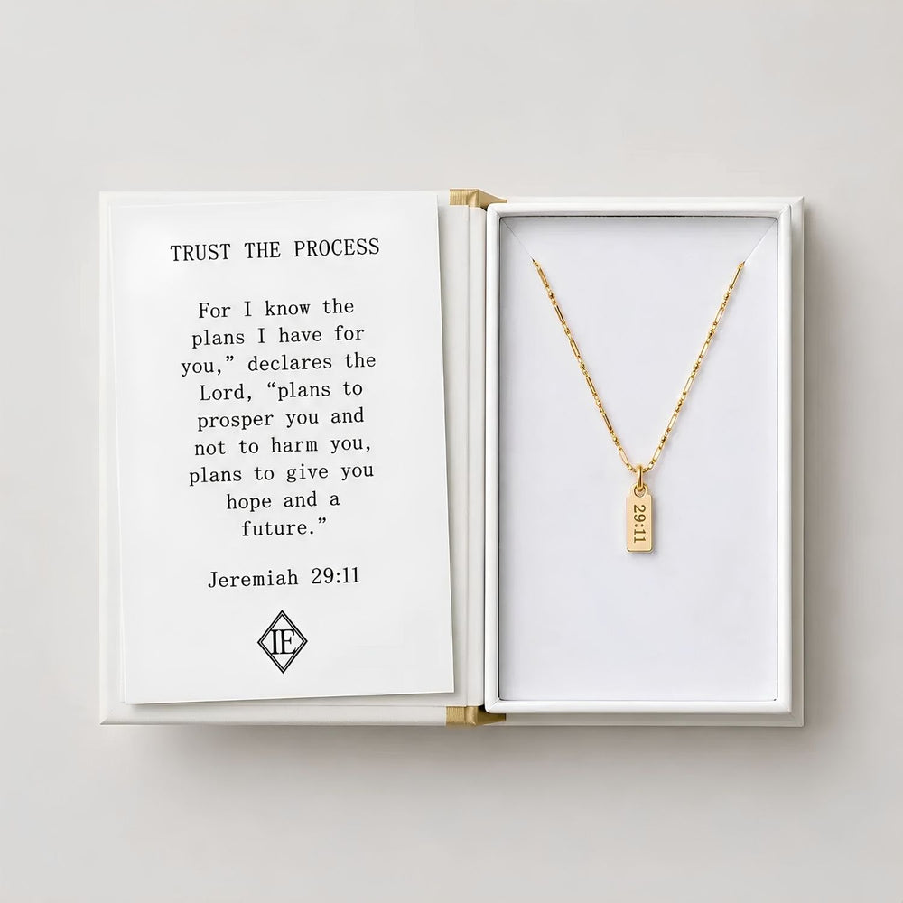 Jeremiah 29:11 Necklace With Gold 29:11 Charm, Christian Necklace, Faith Jewelry And Hope Gift
