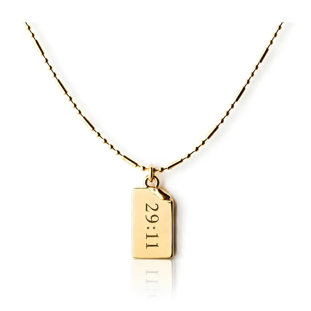 Jeremiah 29:11 Necklace With Gold 29:11 Charm, Christian Necklace, Faith Jewelry And Hope Gift
