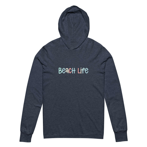 Beach Life Hooded Long Sleeve Tee, Unisex  New England Trading Co   