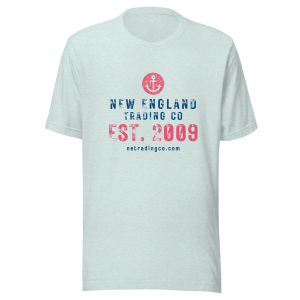 New England Trading Co Logo Tee  New England Trading Co Heather Prism Ice Blue XS 
