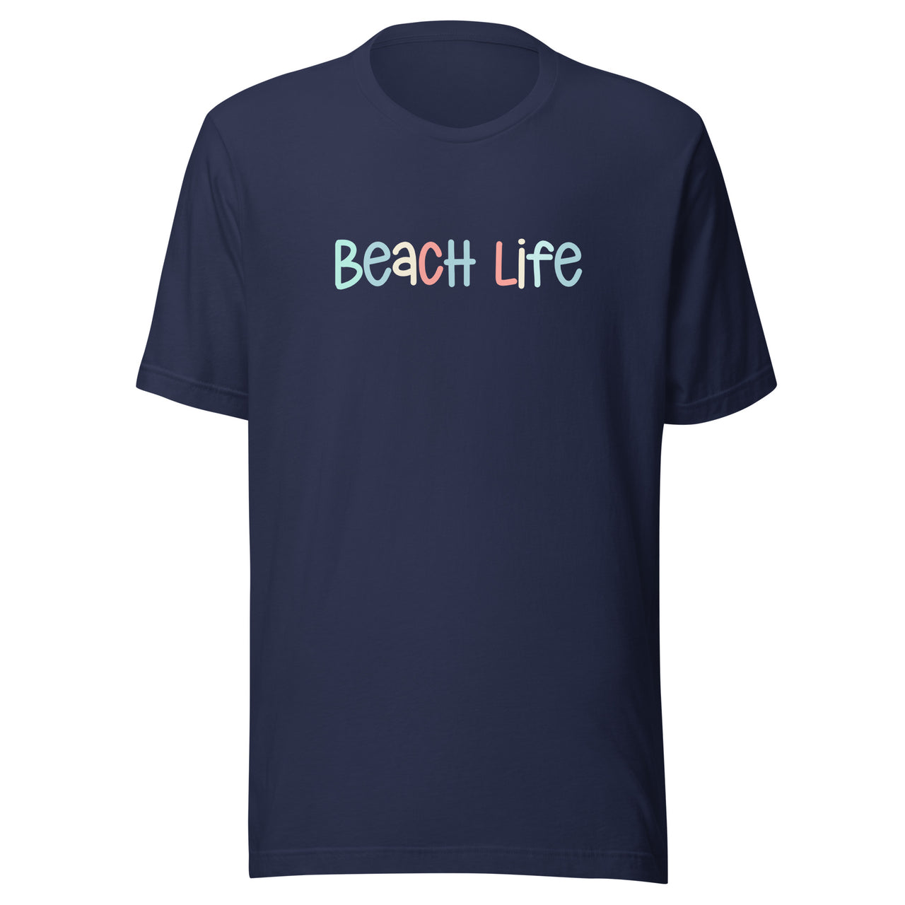 Beach Life Unisex Tee  New England Trading Co Navy  