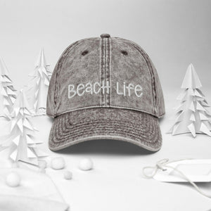 Beach Life Vintage Cotton Twill Cap  New England Trading Co   