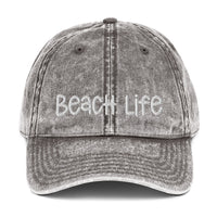 Thumbnail for Beach Life Vintage Cotton Twill Cap  New England Trading Co Charcoal Grey  