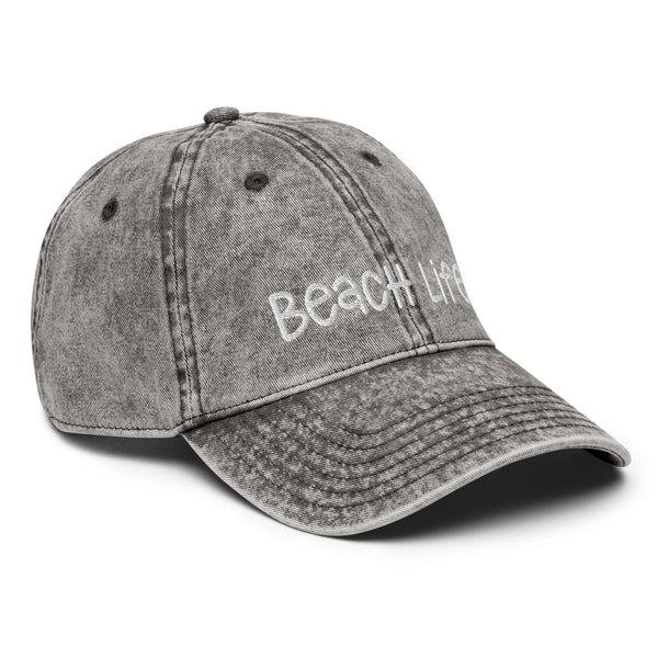 Beach Life Vintage Cotton Twill Cap  New England Trading Co   