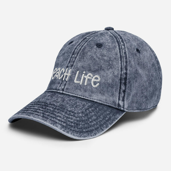 Beach Life Vintage Cotton Twill Cap  New England Trading Co   