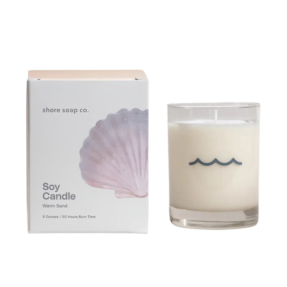 Warm Sand Soy Candle, Clean Burning Scented Candle, Coastal Home Fragrance