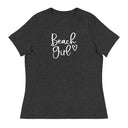 Beach Girl Relaxed T-Shirt  New England Trading Co Dark Grey Heather S 