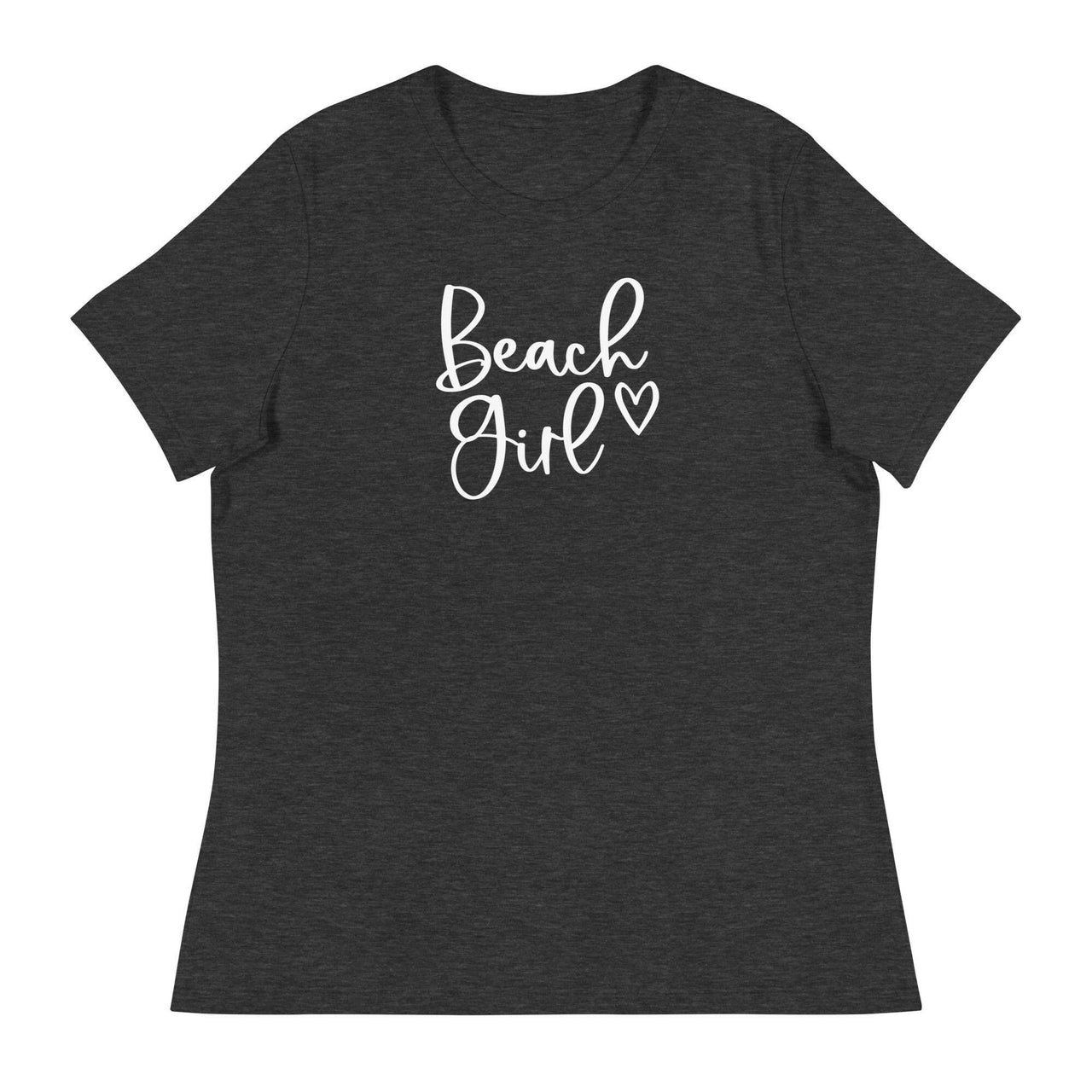 Beach Girl Relaxed T-Shirt  New England Trading Co Dark Grey Heather S 