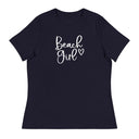 Beach Girl Relaxed T-Shirt  New England Trading Co Navy S 