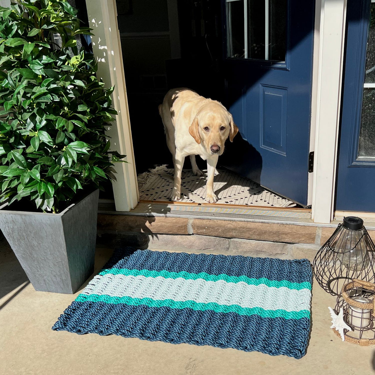 Nautical Beach Doormats that Bring Color to your Step