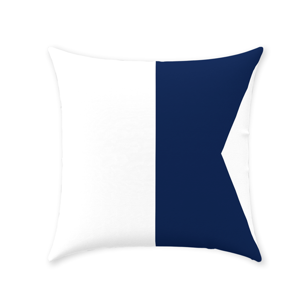 Nautical Signal Flag Pillows, Deluxe Cotton Twill, 20" x 20" Throw Pillows The New England Trading Company A  