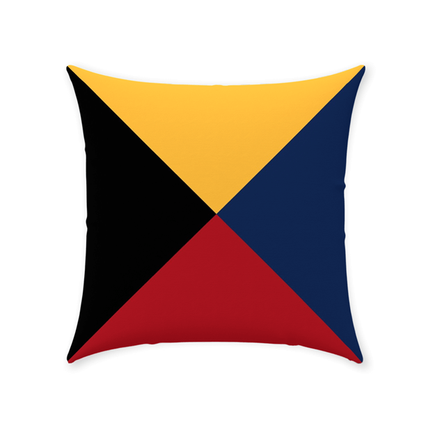Nautical Signal Flag Pillows, Deluxe Cotton Twill, 20" x 20" Throw Pillows The New England Trading Company Z  