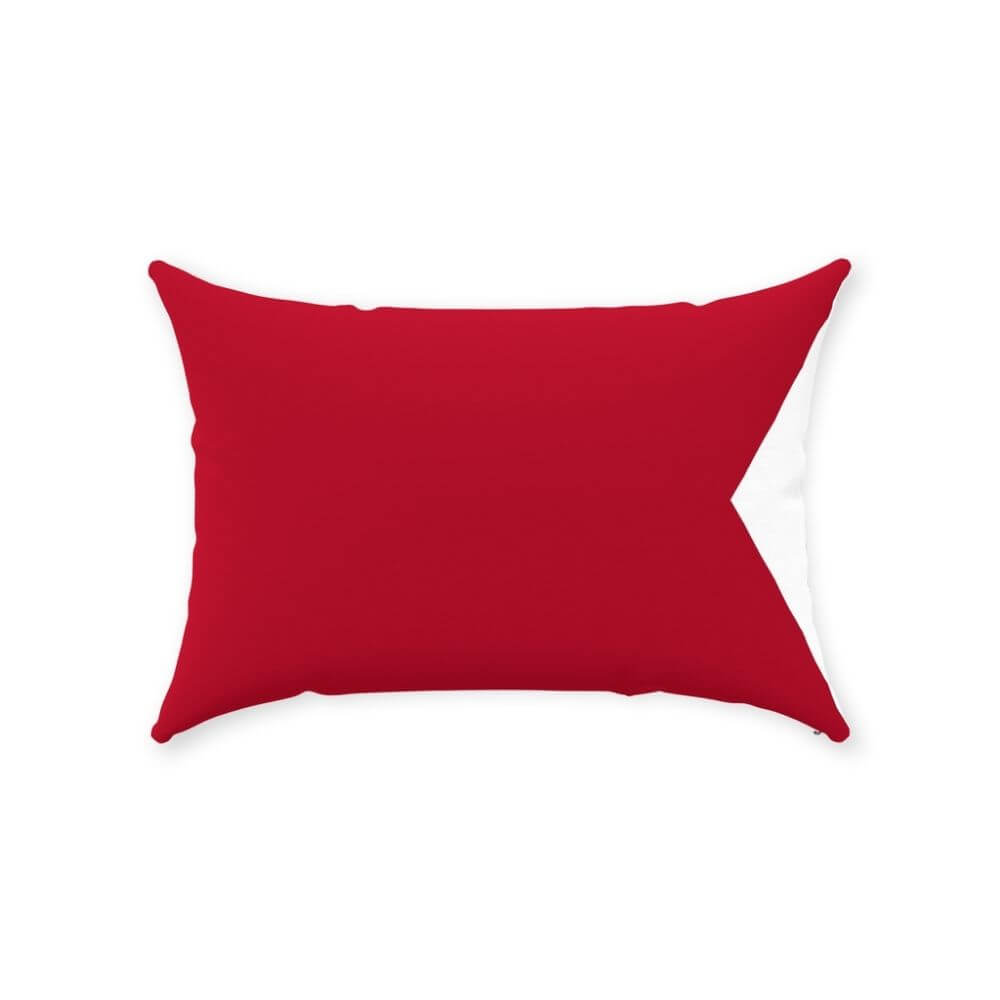 Nautical Signal Flag Lumbar Pillows, Deluxe Cotton Twill, 14" x 20" Throw Pillows The New England Trading Company B  