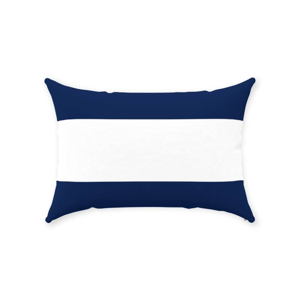 Nautical Signal Flag Lumbar Pillows, Deluxe Cotton Twill, 14" x 20" Throw Pillows The New England Trading Company J  
