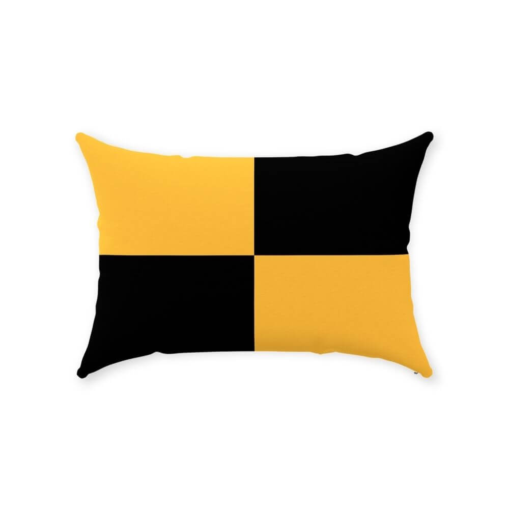 Nautical Signal Flag Lumbar Pillows, Deluxe Cotton Twill, 14" x 20" Throw Pillows The New England Trading Company L  