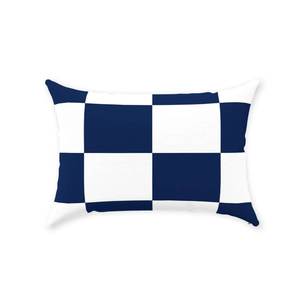 Nautical Signal Flag Lumbar Pillows, Deluxe Cotton Twill, 14" x 20" Throw Pillows The New England Trading Company N  