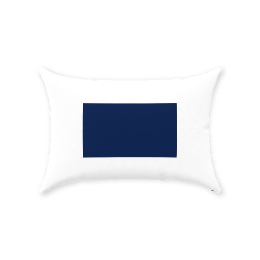 Nautical Signal Flag Lumbar Pillows, Deluxe Cotton Twill, 14" x 20" Throw Pillows The New England Trading Company S  