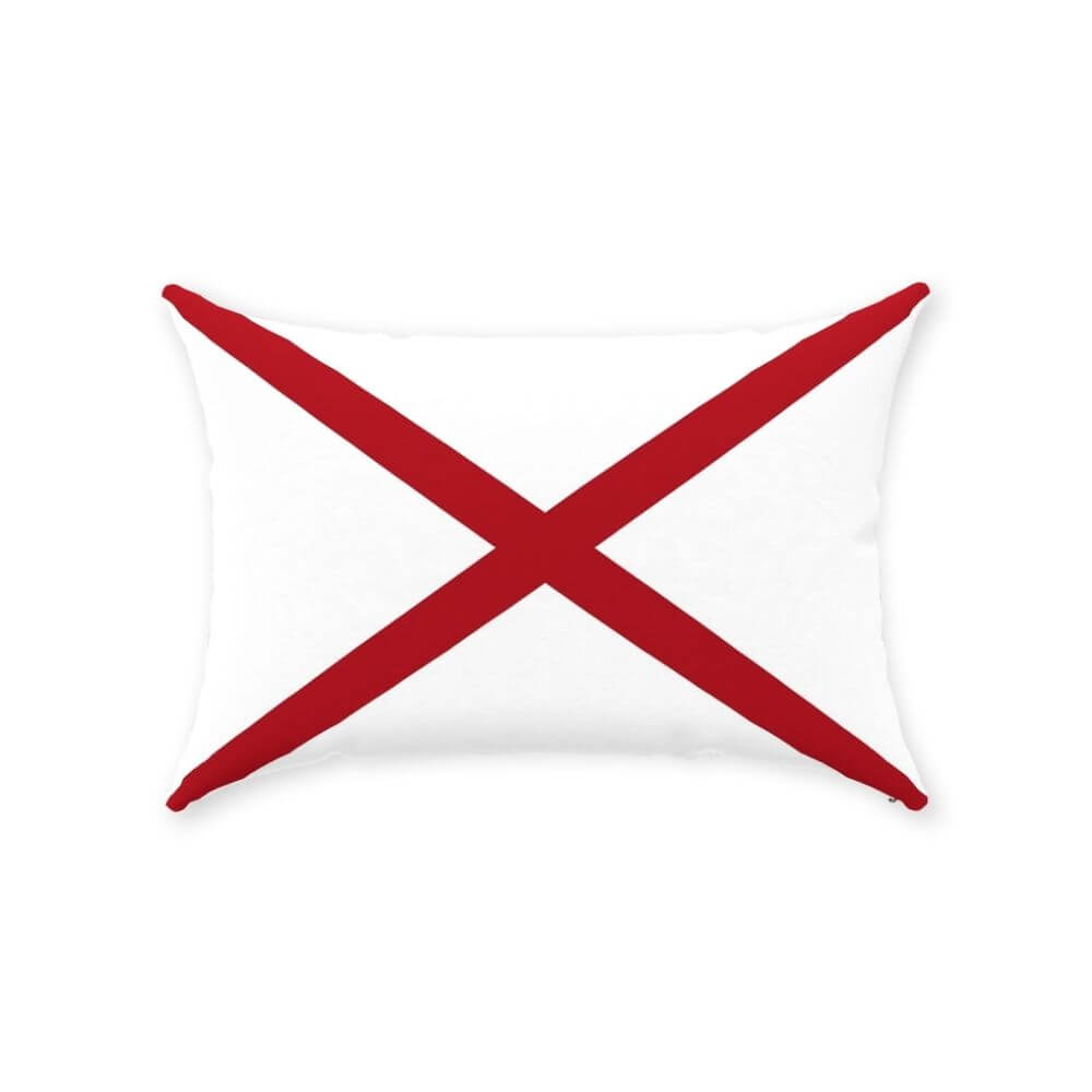 Nautical Signal Flag Lumbar Pillows, Deluxe Cotton Twill, 14" x 20" Throw Pillows The New England Trading Company V  