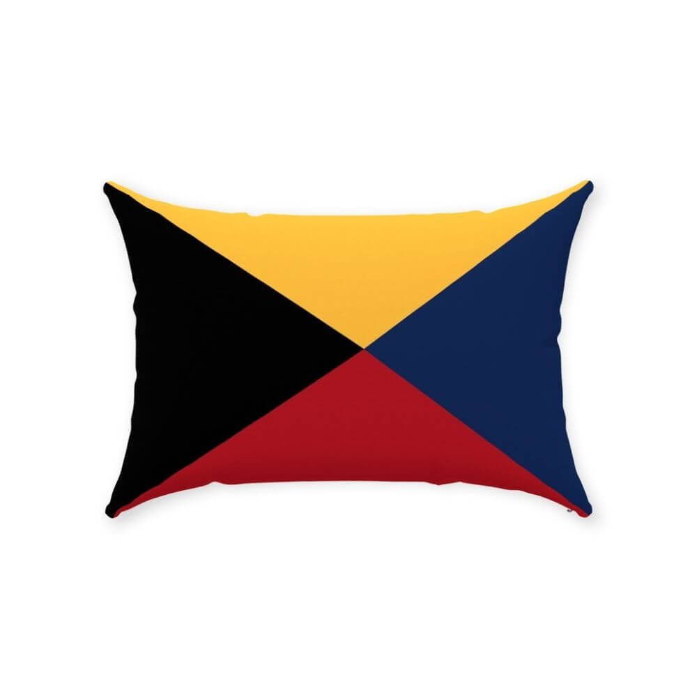 Nautical Signal Flag Lumbar Pillows, Deluxe Cotton Twill, 14" x 20" Throw Pillows The New England Trading Company Z  