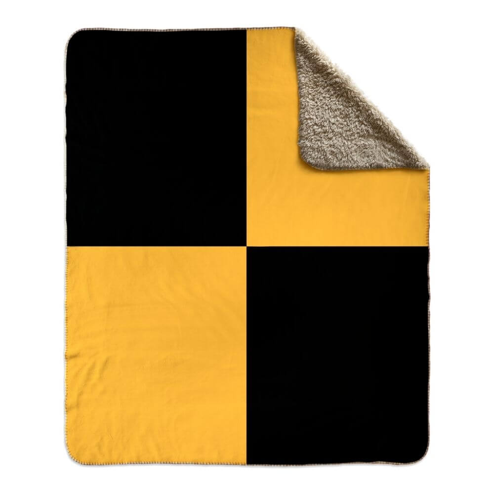 Nautical Signal Flag Fleece Sherpa Blanket, Choose A-Z Blankets The New England Trading Company L  
