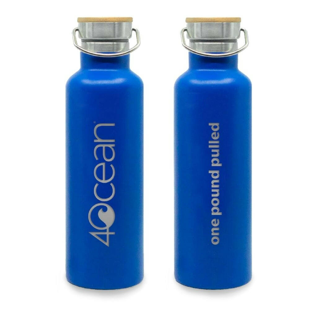 4ocean Water Bottle, 2 Colors Water Bottles 4Ocean Blue  