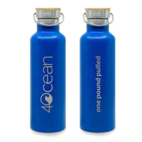 Thumbnail for 4ocean Water Bottle, 2 Colors Water Bottles 4Ocean Blue  