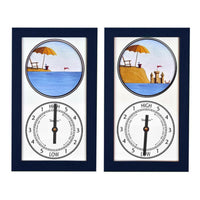 Thumbnail for Navy Tide Clock Shadowbox, 3 Nautical Designs Desk & Shelf Clocks New England Trading Co Sandcastle  