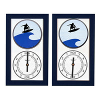 Thumbnail for Navy Tide Clock Shadowbox, 3 Nautical Designs Desk & Shelf Clocks New England Trading Co Surfer  