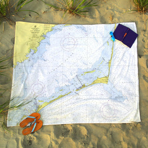 Nautical Chart Blanket, Locations in North Carolina
