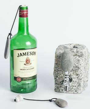 Stone Drink Dispenser Bottle Stopper Accessory Barware New England Trading Co   