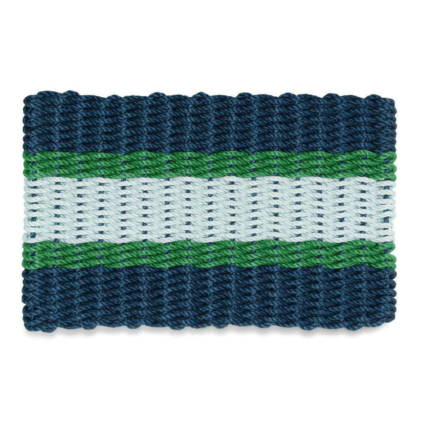 Lobster Rope Doormats, Outdoor Door Mats, Wicked Good Door Mats Made in Maine, Navy, Green, Seafoam