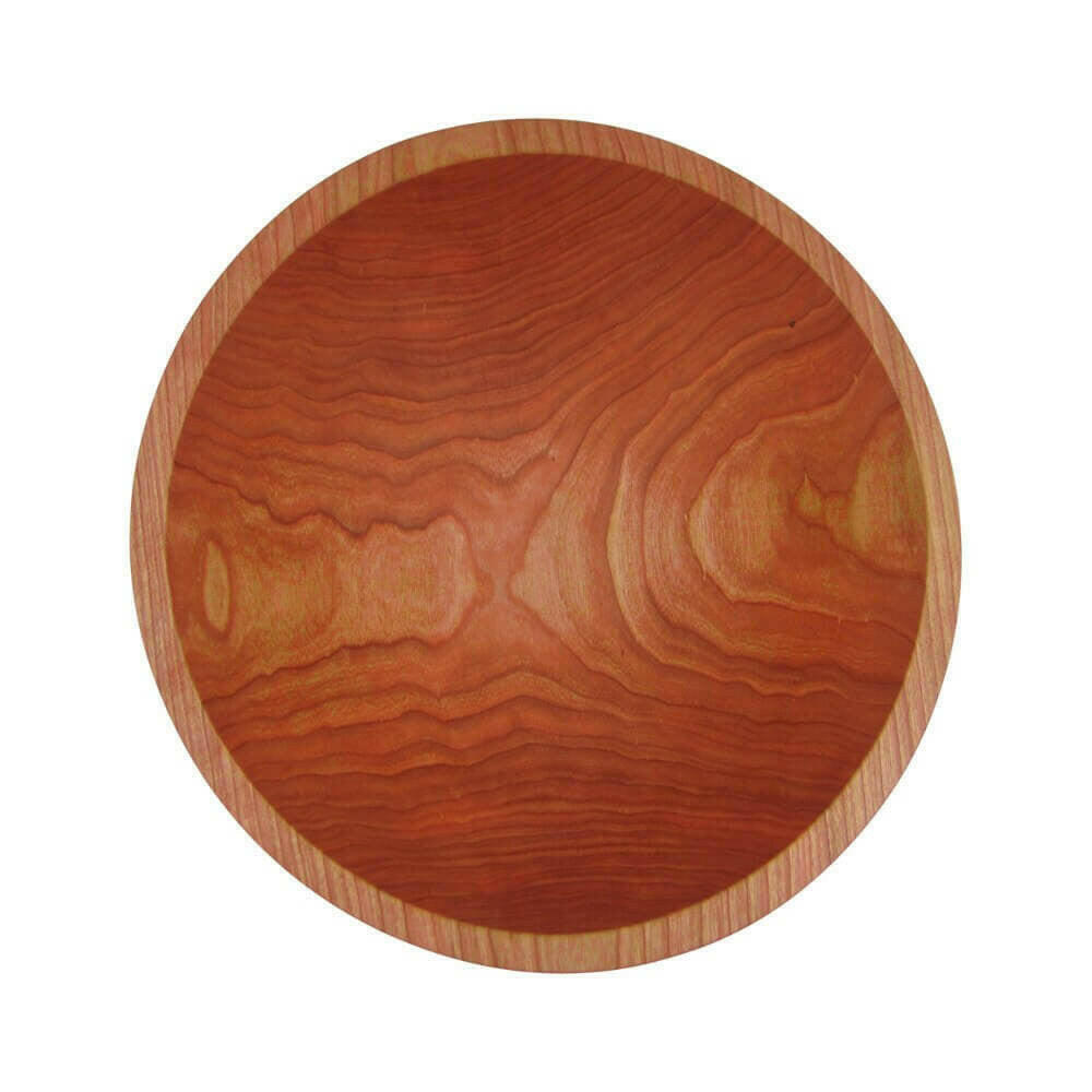 12 Inch Solid Cherry Wooden Bowl Bowls American Farmhouse Bowls   