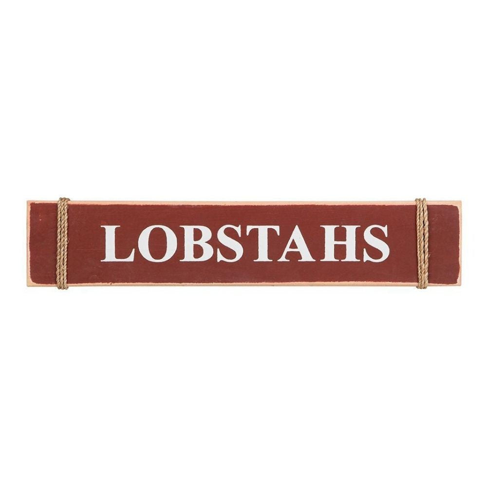 Lobstahs Nautical Wood Sign Decor New England Trading Co   