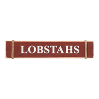Thumbnail for Lobstahs Nautical Wood Sign Decor New England Trading Co   