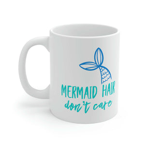 Mermaid Hair Don't Care Ceramic Beach Coffee Mug Mugs New England Trading Co   