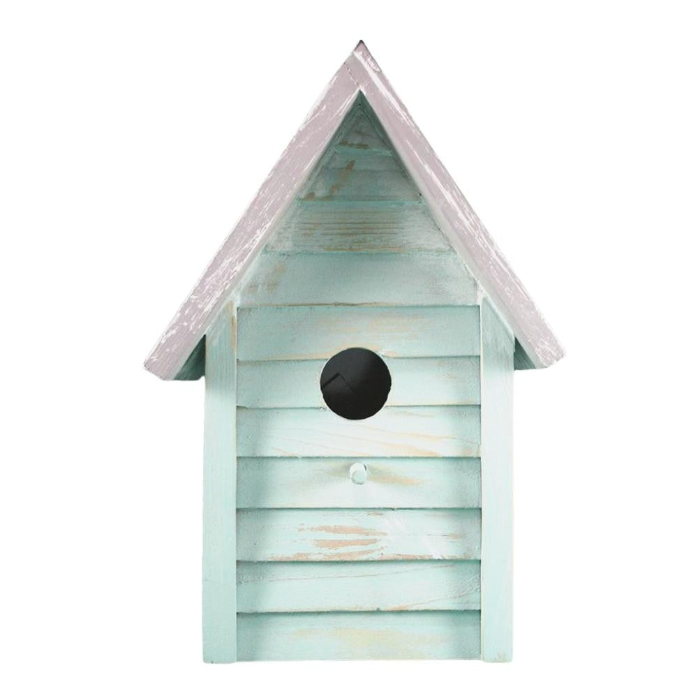 Coastal Cottage Birdhouse, 3 Colors Birdhouses New England Trading Co Aqua  