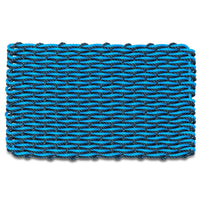 Thumbnail for Wicked Good Nautical Rope Doormat, Navy & Light Blue Double Weave Door Mats Wicked Good Doormat   