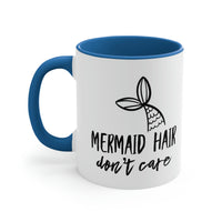 Thumbnail for Mermaid Hair Don't Care Ceramic Beach Coffee Mug, 5 Colors Mugs New England Trading Co Light Blue  