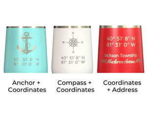Latitude & Longitude Polar Camel Stemless Wine Tumbler Tumblers New England Trading Co   