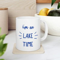 Thumbnail for I'm On Lake Time Ceramic Beach Coffee Mug Mugs New England Trading Co   